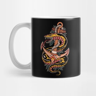 Snake and anchor Mug